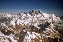1 Kathmandu Mountain Flight 1 Nuptse, Everest and Lhotse.jpg